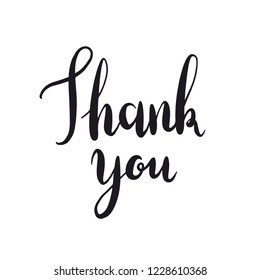 Thank you typography style vector