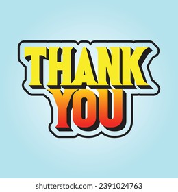 Thank you typography tshirt design