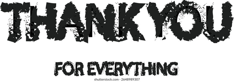 Vielen Dank Typografie Vektor - Grunge Style