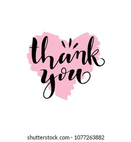 Thank you typography vector illustration