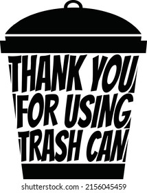Gracias por usar botes de basura.