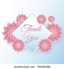thank you Vector background for banner, poster, flyer