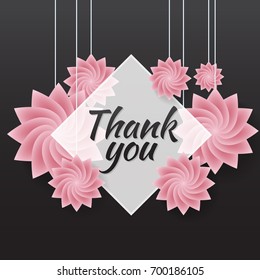 thank you Vector background for banner, poster, flyer