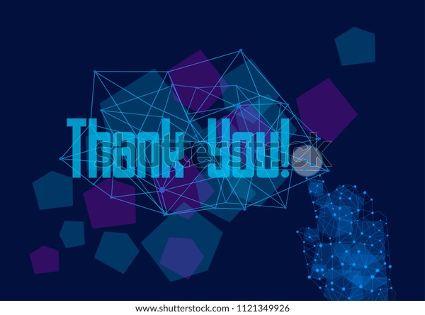 Thank You Vector Beautiful Greeting Card Stock Vector (Royalty Free ...