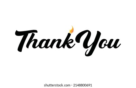 Thank You Vector Design Template