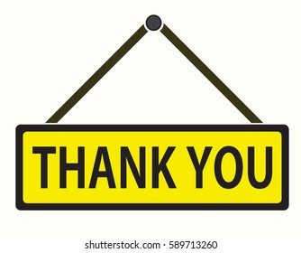 thank you vector icon logo