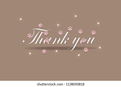 Thank you vector illustration