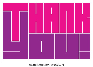"Thank you" vector illustration