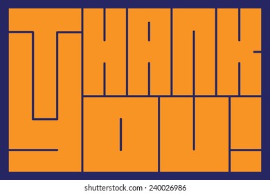 "Thank you" vector illustration