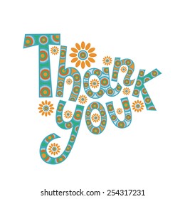 Thank you vector illustration