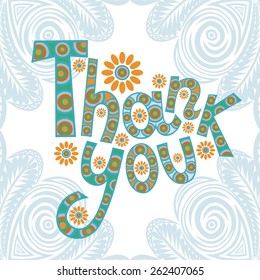Thank you vector illustration