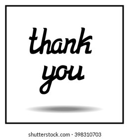 Thank you vector illustration