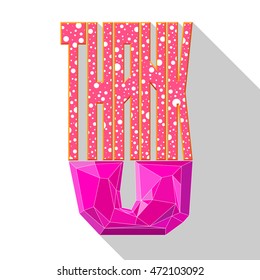 Thank You, vector illustration