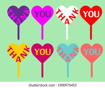Thank you vector illustration greeting   