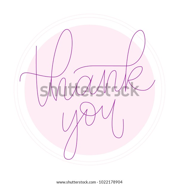 Thank You Vector Lettering Stock Vector (Royalty Free) 1022178904 ...