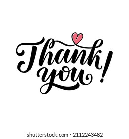 Thank you ! vector lettering illustration for decoration greeting card , flyer, poster.