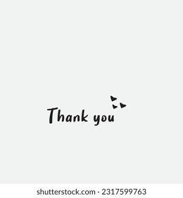 thank you vector, simple and elegant