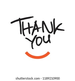 Thank You Vector Template Design Illustration