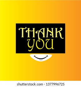 Thank You Vector Template Design Illustration - Vector