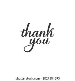Thank You Vector Text Illustration