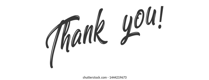 Thank You Vector Typography Background Photo Stock Vector (Royalty Free ...