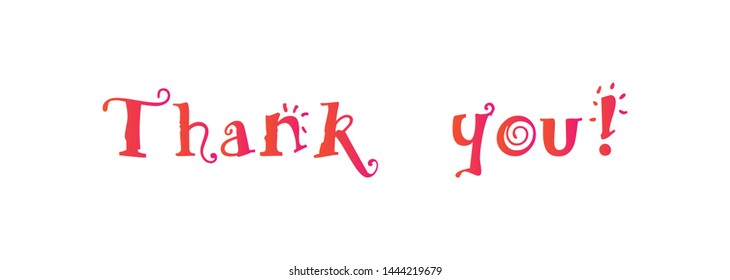 Thank you vector typography background for photo overlay or heading, title for compliment card -- birthday, office party, posters, flyers, greeting cards, arts and craft, Wallpaper etc.