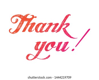 Thank You Vector Typography Background Photo Stock Vector (Royalty Free ...