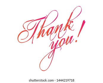 Thank you vector typography background for photo overlay or heading, title for compliment card -- birthday, office party, posters, flyers, greeting cards, arts and craft, Wallpaper etc.