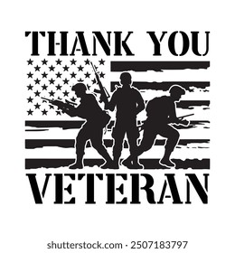 Thank You Veteran T-Shirt Design.