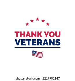 Thank You Veterans, illustration in vector, November 11 holiday background for poster, greeting card, invitation