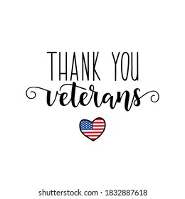 Thank you veterans. November 11th, United state of America, U.S.A veterans day design. Perfect design for greeting cards, posters, t-shirts, banners