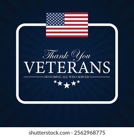 Thank You Veterans USA, banner Veterans Day