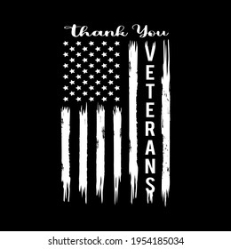 Thank you veterans - Veteran vector illustration. Veteran t shirt design.