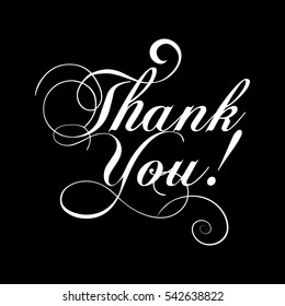 Thank you! Vintage calligraphic  lettering.