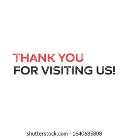 34 Thank you visiting us Images, Stock Photos & Vectors | Shutterstock