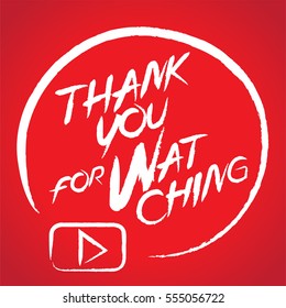 Thank You Watching 库存矢量图 免版税