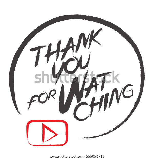 Thank You Watching 库存矢量图 免版税