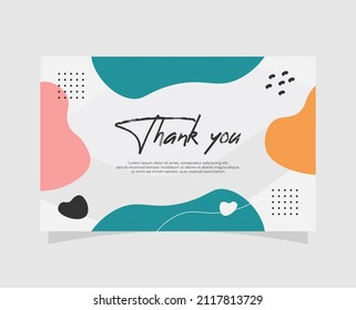 Thank you wedding card template