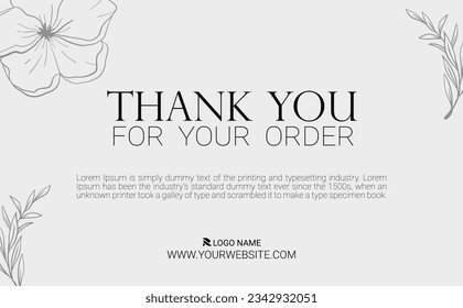 thank you wedding card template