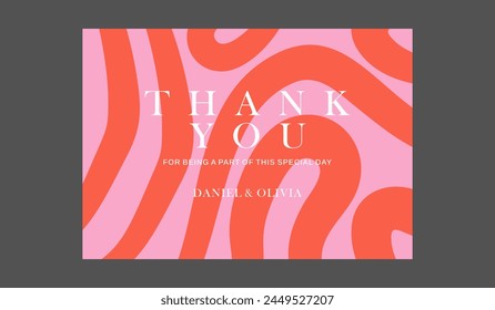 Thank you wedding card template