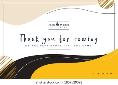 Gracias plantilla vectorial de tarjeta de bodas 