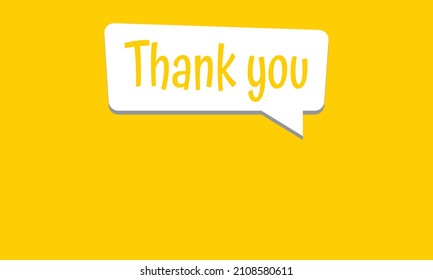 401 Thank You Text On Yellow Speech Bubble Images, Stock Photos ...