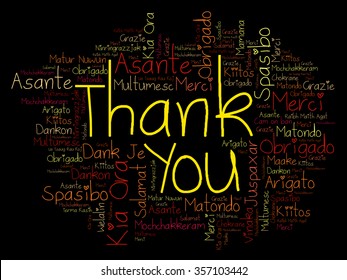 Thank You Word Cloud background in all languages