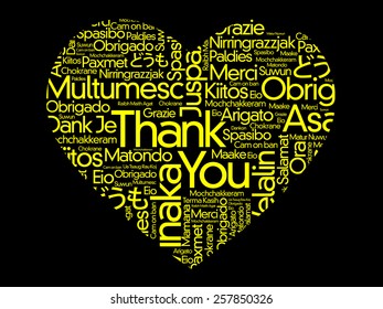 Thank You Word Cloud concept
