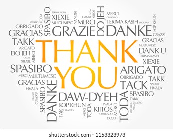 Thank You Word Cloud Different Languages Stock Vector (Royalty Free ...