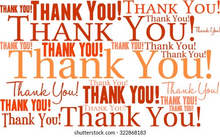 Thank You Word Cloud On White Stock Vector (Royalty Free) 322868183 ...