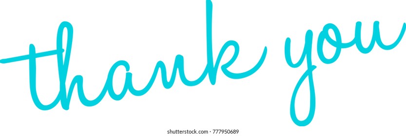 Thank You word cloud on a white background. 