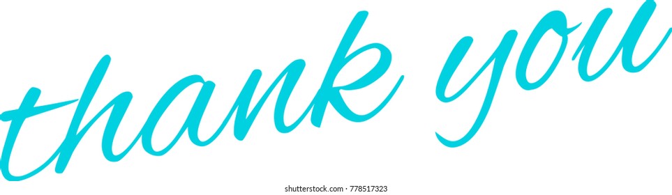 Thank You word cloud on a white background. 