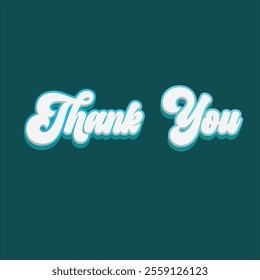 thank you word vector illustration design clean and unique latest