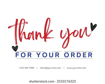 Thank you for your Order